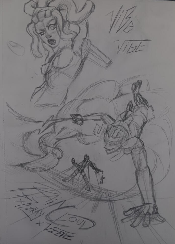 late hair and pose drafts