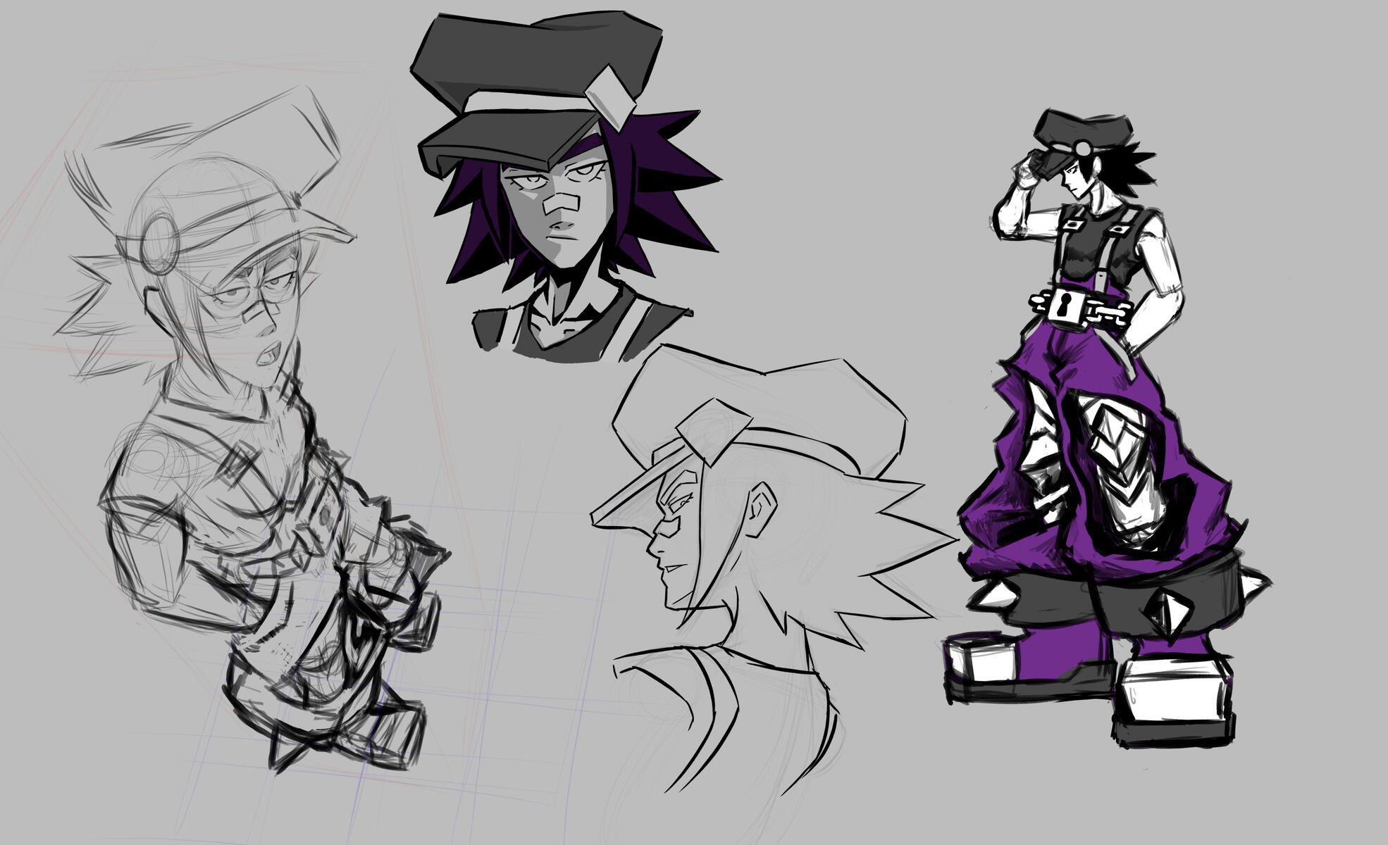Final outfit, hairstyle exploration